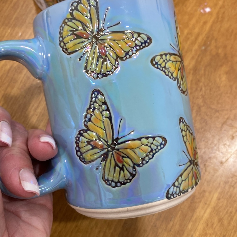 NWT.  Spectrum, set of 2, 16oz., ceramic mugs. - Picture 7 of 9
